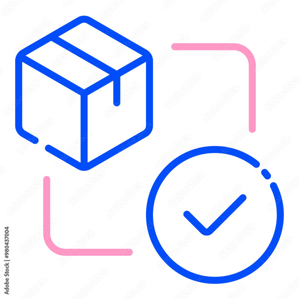 Order Processing line duo tone icon Order Processing line duo tone icon