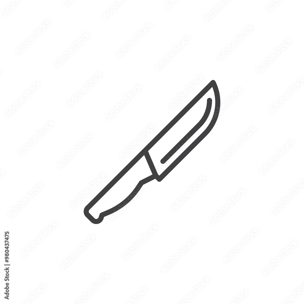 Kitchen Knife line icon Kitchen Knife line icon