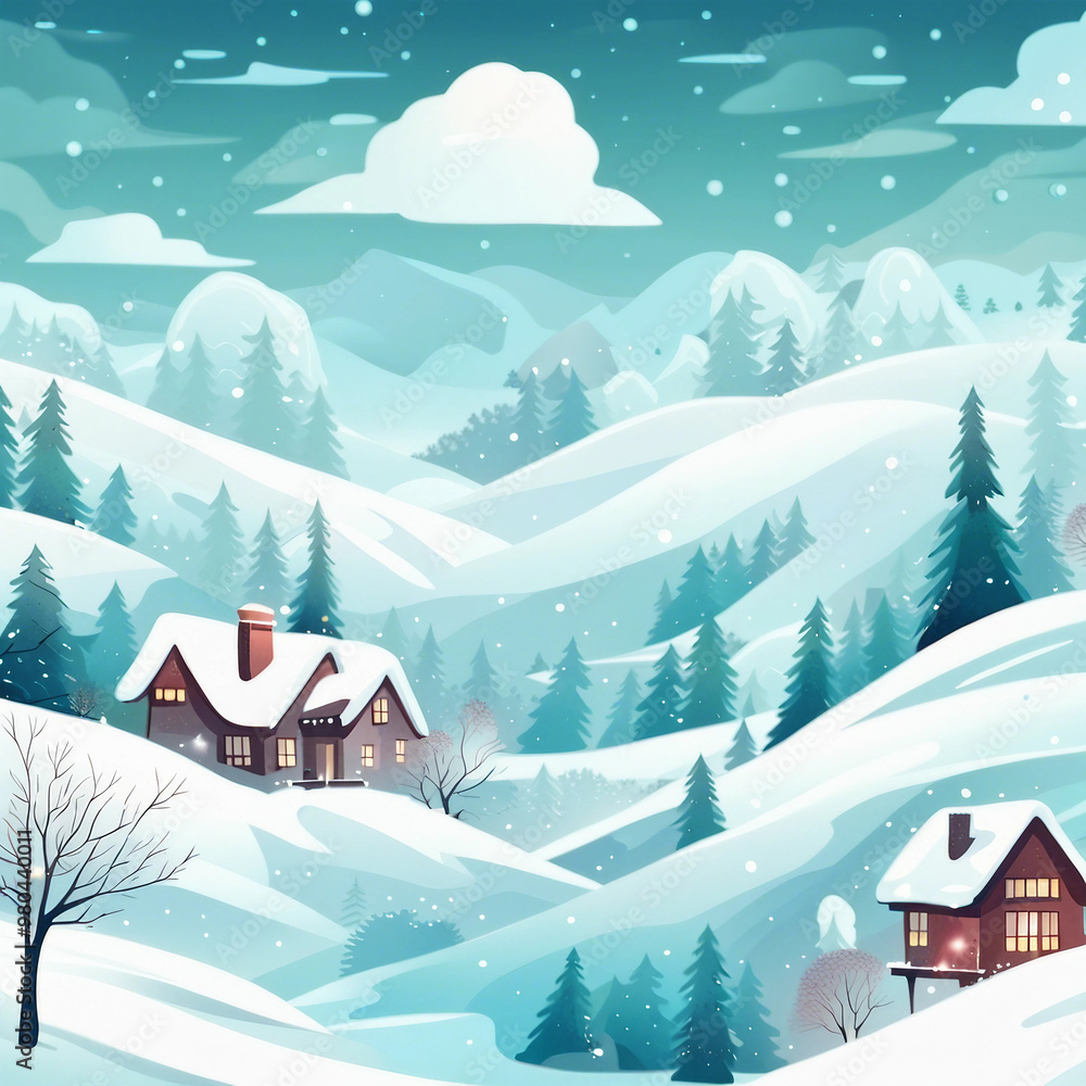beautiful winter illustration background beautiful winter illustration background
