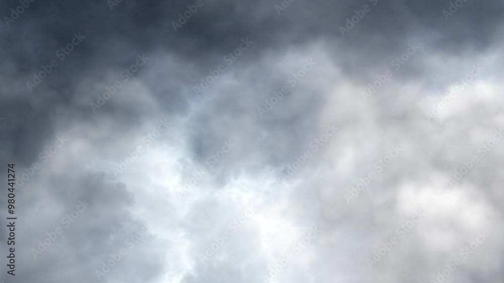 Thunderstorm with lightning bolts in dark sky 4k Thunderstorm with lightning bolts in dark sky 4k