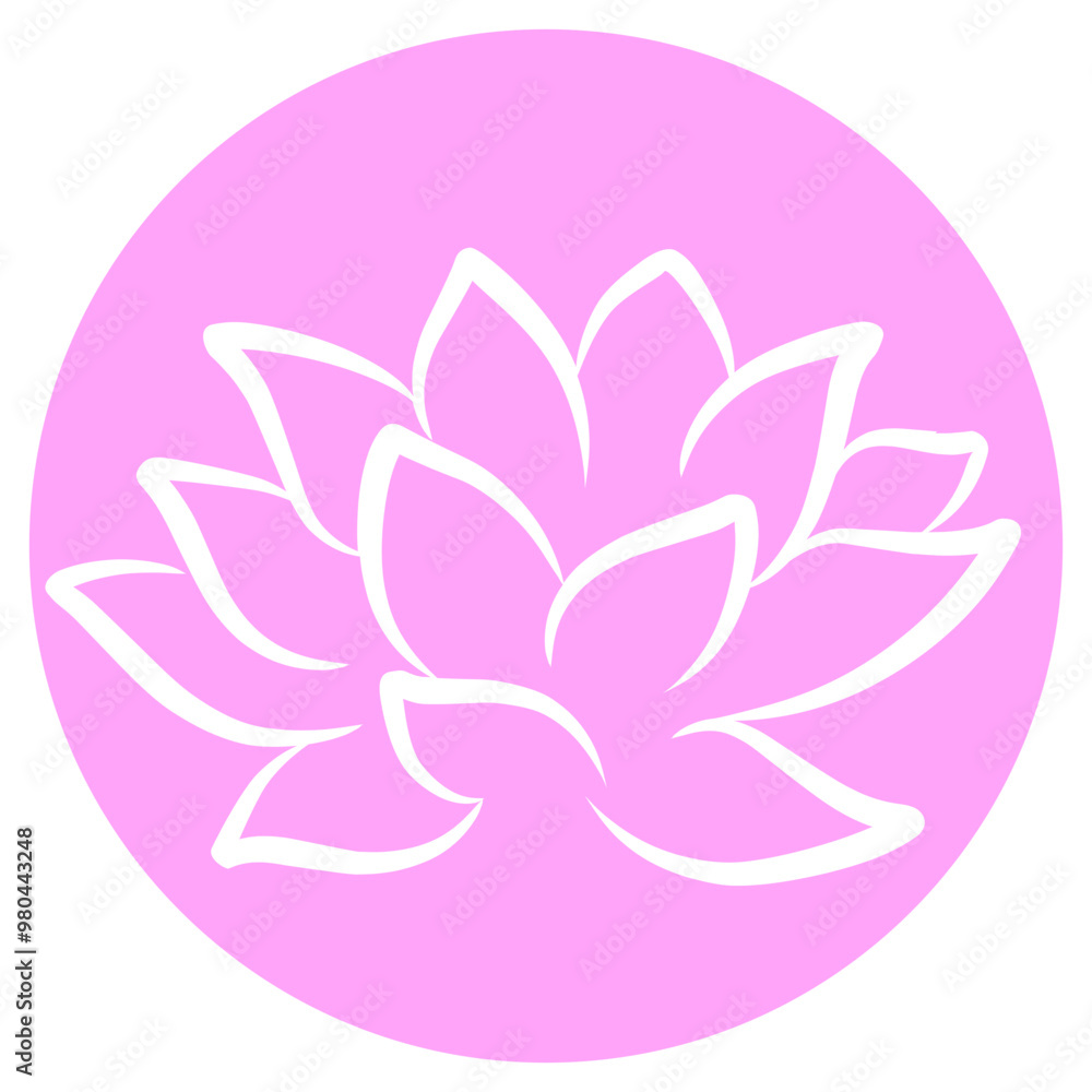 Lotus Flower Icon Vector Lotus Flower Icon Vector