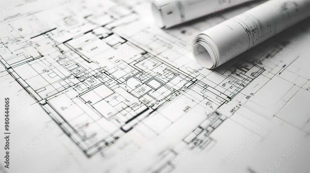 Architectural Plans Laid Out, Ready for Building Architectural Plans Laid Out, Ready for Building