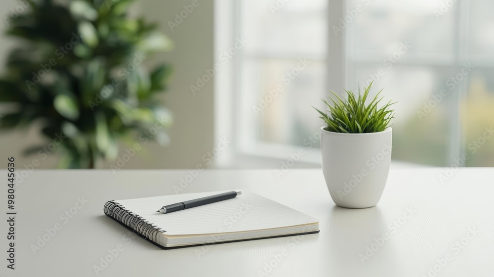 Clean workspace design, notebook and pen, soft natural light, minimalist aesthetic, Sony a7 III Clean workspace design, notebook and pen, soft natural light, minimalist aesthetic, Sony a7 III