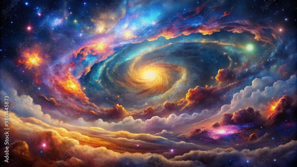 Vibrant, highly detailed cosmic nebula background featuring a stunning galaxy with colorful, swirling clouds, shining stars, and intricate, textures created through advanced AI generation. Vibrant, highly detailed cosmic nebula background featuring a stunning galaxy with colorful, swirling clouds, shining stars, and intricate, textures created through advanced AI generation.