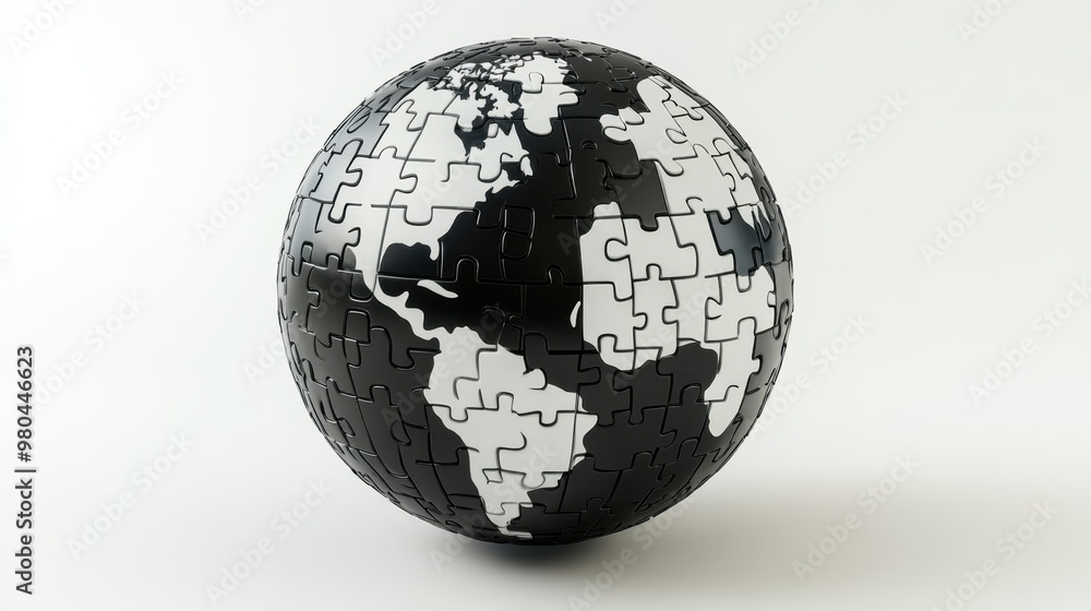 Black and white Puzzle earth planet on white background,Globe or sphere from puzzles on white background,Save The Earth illustration set,environment,Vector drawing,Hand drawn style. Black and white Puzzle earth planet on white background,Globe or sphere from puzzles on white background,Save The Earth illustration set,environment,Vector drawing,Hand drawn style.