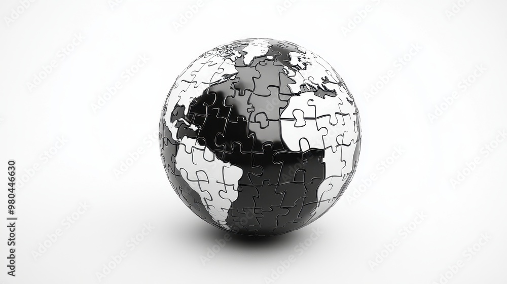 Black and white Puzzle earth planet on white background,Globe or sphere from puzzles on white background,Save The Earth illustration set,environment,Vector drawing,Hand drawn style. Black and white Puzzle earth planet on white background,Globe or sphere from puzzles on white background,Save The Earth illustration set,environment,Vector drawing,Hand drawn style.