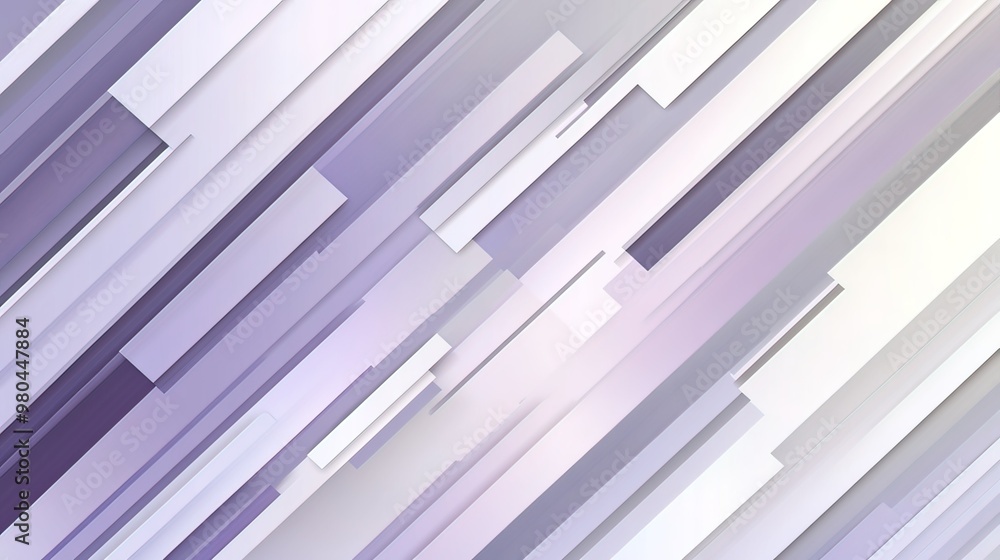 Obraz premium Abstract Geometric Pattern in Shades of Purple and White