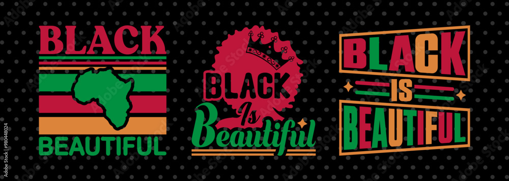 Black Is Beautiful Svg Black History Tshirt Bundle African American Quote Design, PET 00026 Black Is Beautiful Svg Black History Tshirt Bundle African American Quote Design, PET 00026