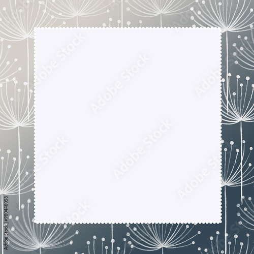 Beautiful picture frame background illustration 