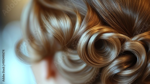 Soft hair rollers are gentle on the hair, reducing the risk of breakage or damage during styling photo