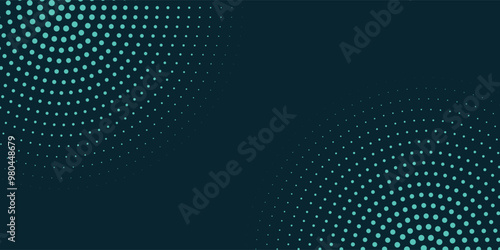 Futuristic abstract background with flowing particles wave. Shiny moving lines design element. Digital future technology concept. Suit for banner, website, business, corporate, cover