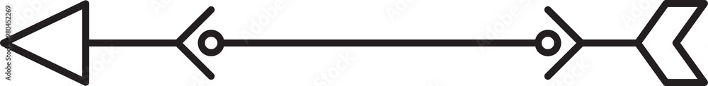 Arrow Divider Line Art Arrow Divider Line Art