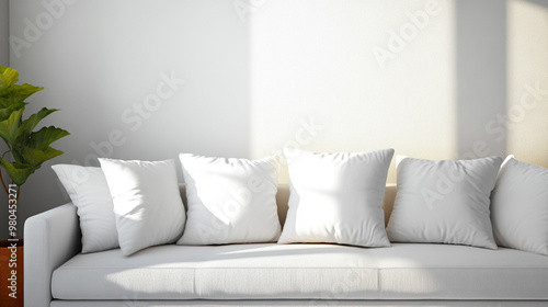 furniture home background interior design modern room white sofa decor.