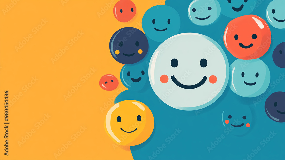 Naklejka premium CRM for customer sentiment analysis.