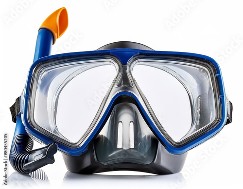 snorkel gear isolated on white background