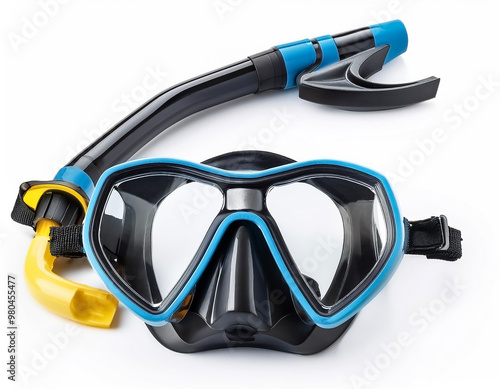 snorkel gear isolated on white background