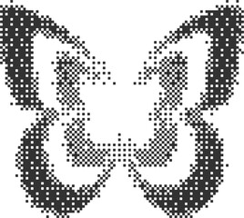 Fototapete Schmetterlinge im Grunge Halbton Schmetterling Abstrakte Grafik  © Chorna_L