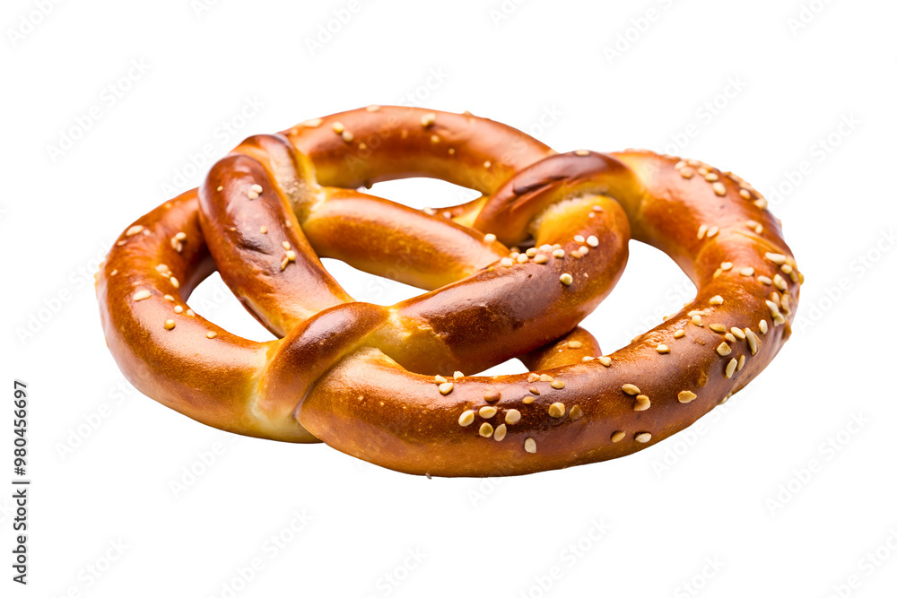 salted pretzels isolated on white salted pretzels isolated on white