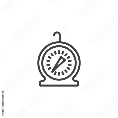 Oven Thermometer line icon