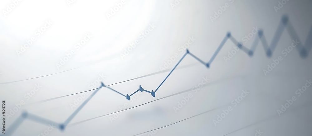 Neutral backdrop with a simple upward-sloping graph line. Neutral backdrop with a simple upward-sloping graph line.