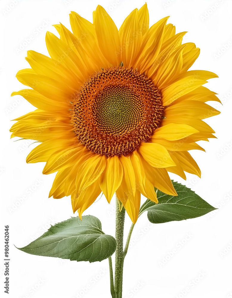 Obraz premium sunflower isolated on white background