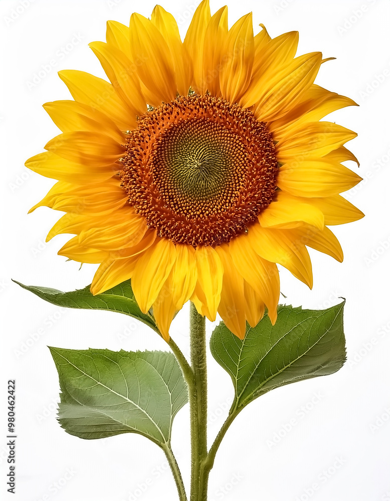Obraz premium sunflower isolated on white background