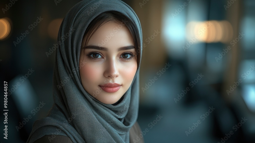 Portrait of a Beautiful Woman Wearing a Hijab Portrait of a Beautiful Woman Wearing a Hijab