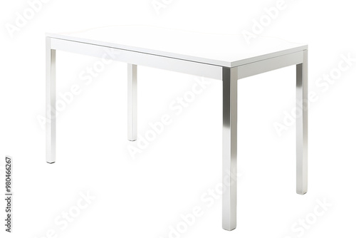 table isolated on white