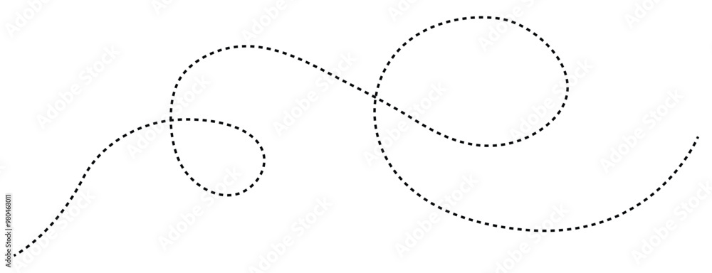 hand drawn dotted path route line isolated hand drawn dotted path route line isolated
