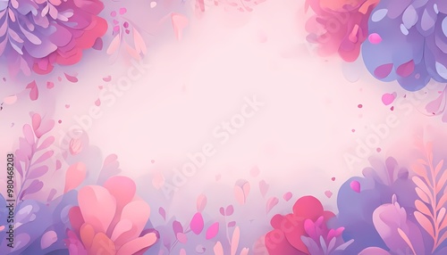 Abstract colorful floral background design