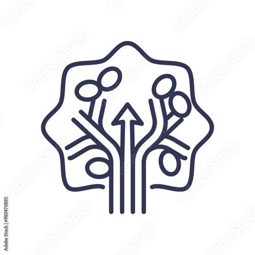 Abstract illustration of blood vessels and cells, symbolizing blood supply formation and circulation.