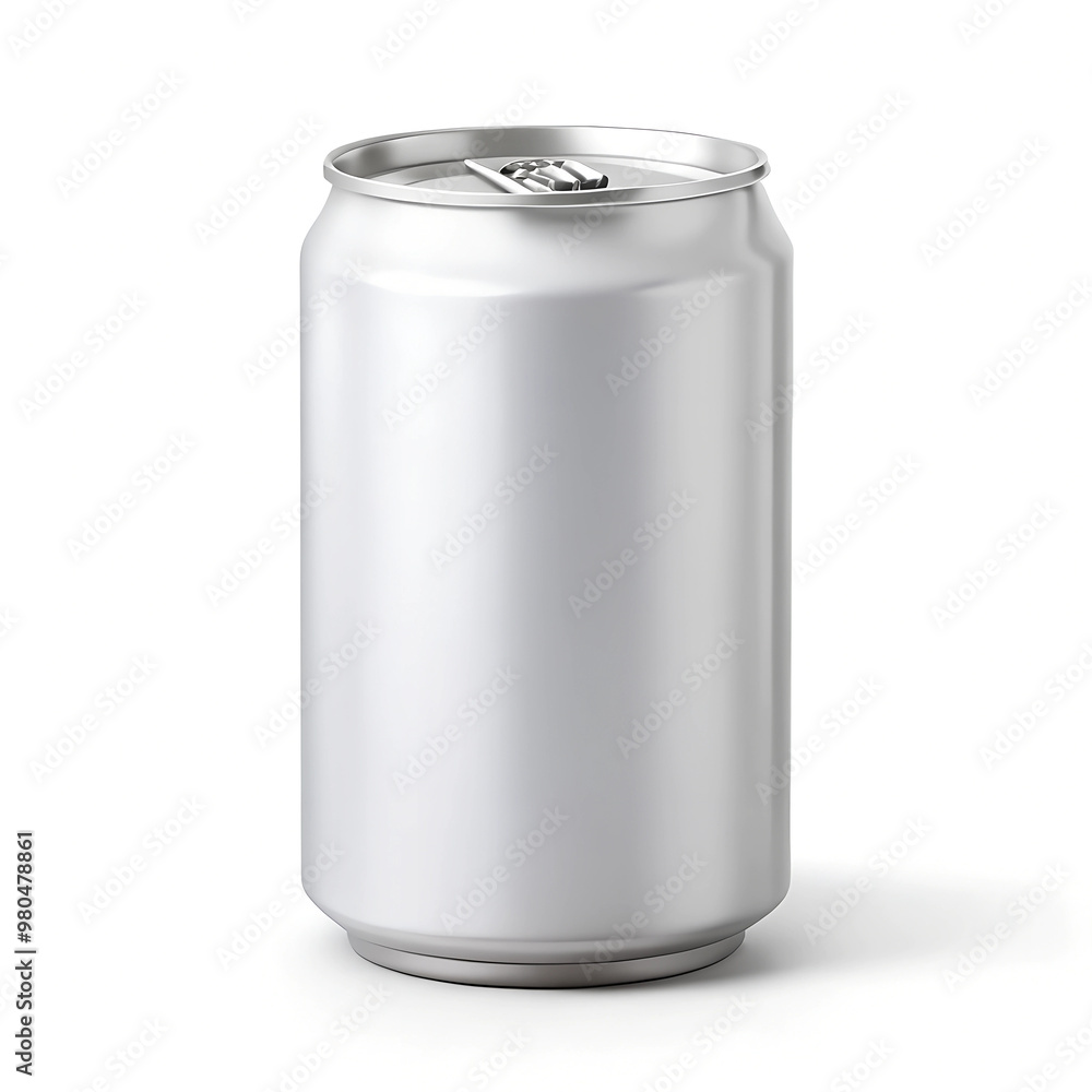 aluminum can isolated on white
