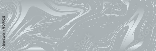 Banner, abstract silver texture background. Marble texture. Fashionable grunge pattern with spots, cracks, scratches, abstract figures. Overlay grunge, abrasions.