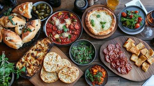 A Feast of Mediterranean Delights: Appetizers, Salads, and Flatbreads photo