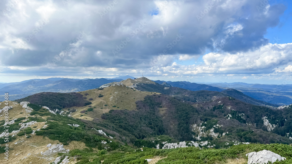 Obraz premium Nacionalni park Risnjak Croatia Hrvatska nacional park nature hiking Platak