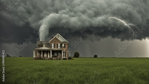 Naklejka Tornado, a powerful element