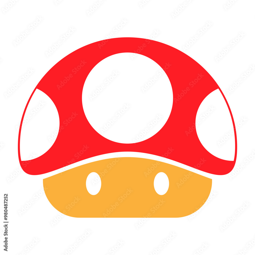 Mushroom illustration Icon Vector Design, best used for presentation, application, web and banner Mushroom illustration Icon Vector Design, best used for presentation, application, web and banner