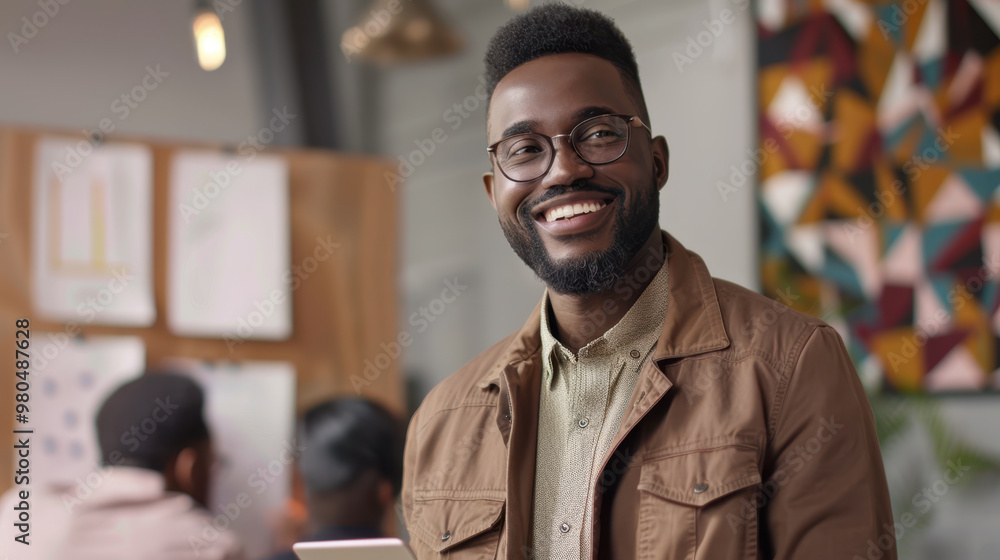 Obraz premium The Smiling Young Professional