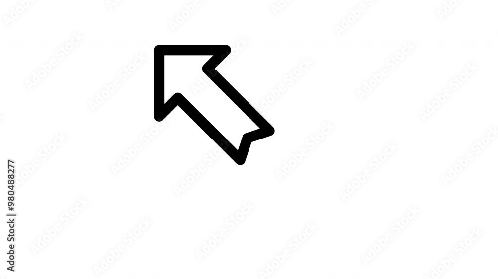 Animated up left line icon on transparent background, arrow animation, 4k video motion graphic with alpha channel, use for web design, mobile apps, ui design Animated up left line icon on transparent background, arrow animation, 4k video motion graphic with alpha channel, use for web design, mobile apps, ui design