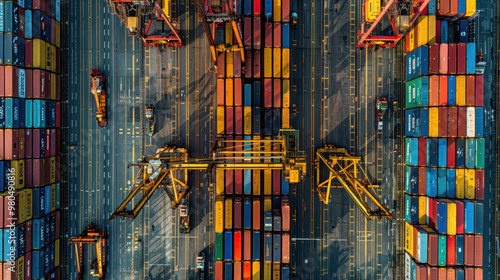 The Shipping Container Terminal Scene photo