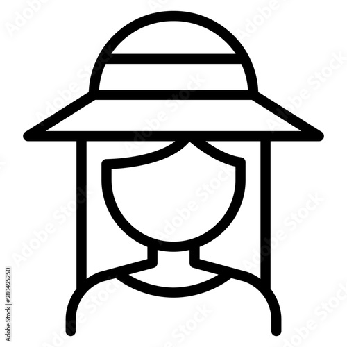 Female farmer icon