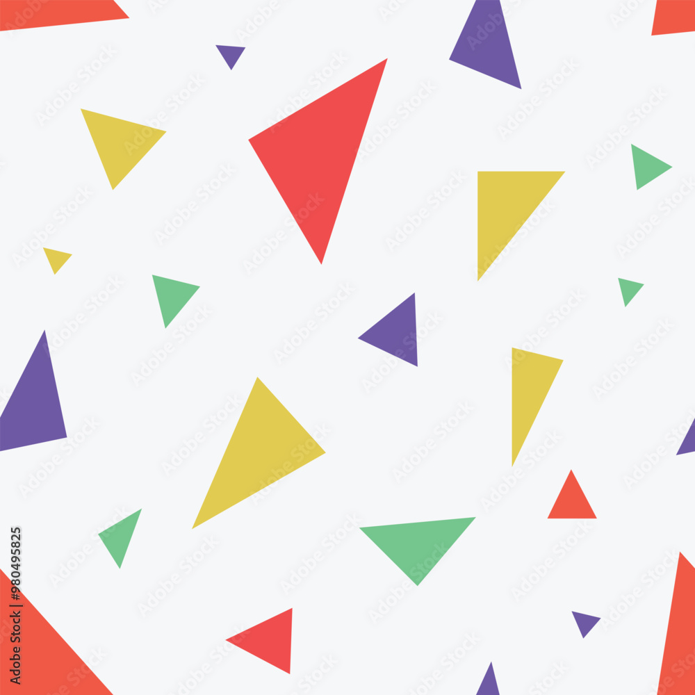 Colorful triangles endless pattern Colorful triangles endless pattern