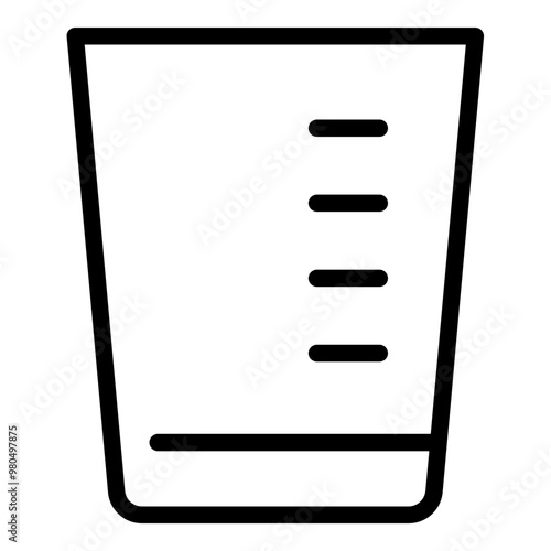 Shot glass icon. Vector line icon