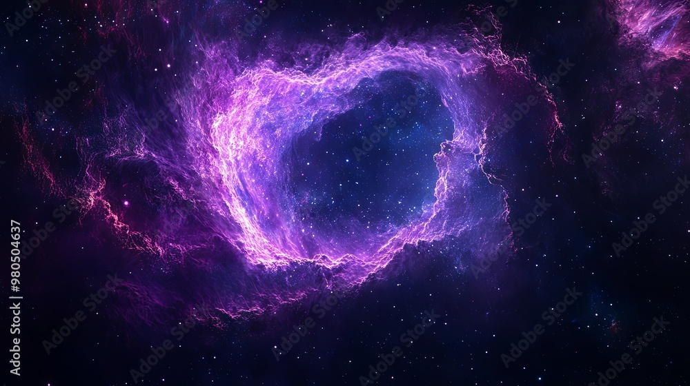 Abstract cosmic nebula with an empty space for text Abstract cosmic nebula with an empty space for text