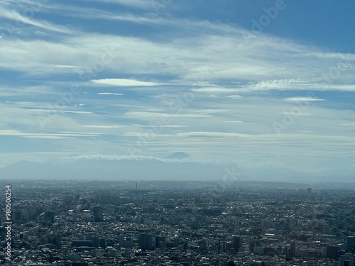 東京から見た富士山