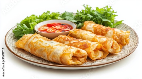 Plate of western Vietnamese pancakes