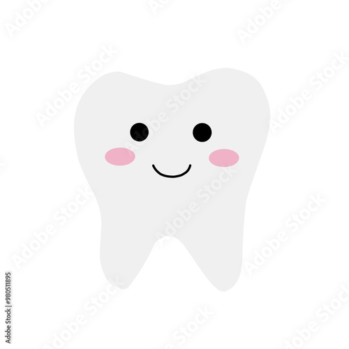 Cartoon teeth vector