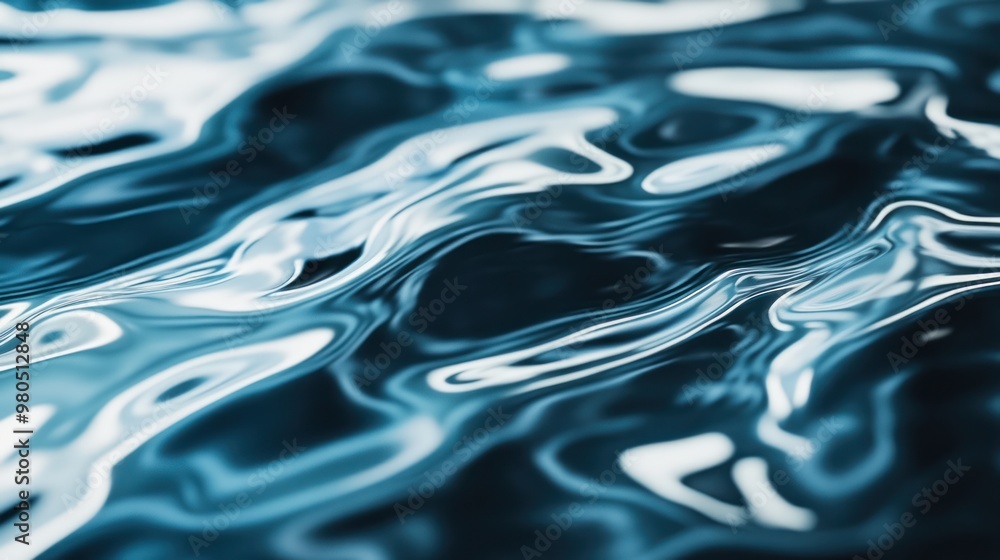 Water ripple texture with soft waves and reflections, creating a serene and calming background Close-up photo with clean background Water ripple texture with soft waves and reflections, creating a serene and calming background Close-up photo with clean background