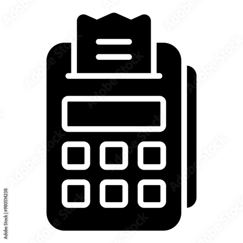 Payment Terminal glyph icon