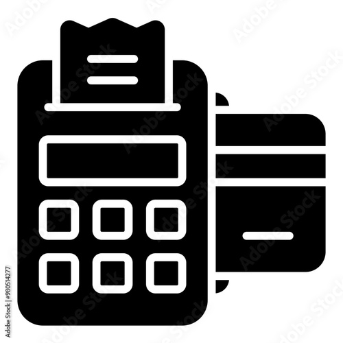 POS System glyph icon